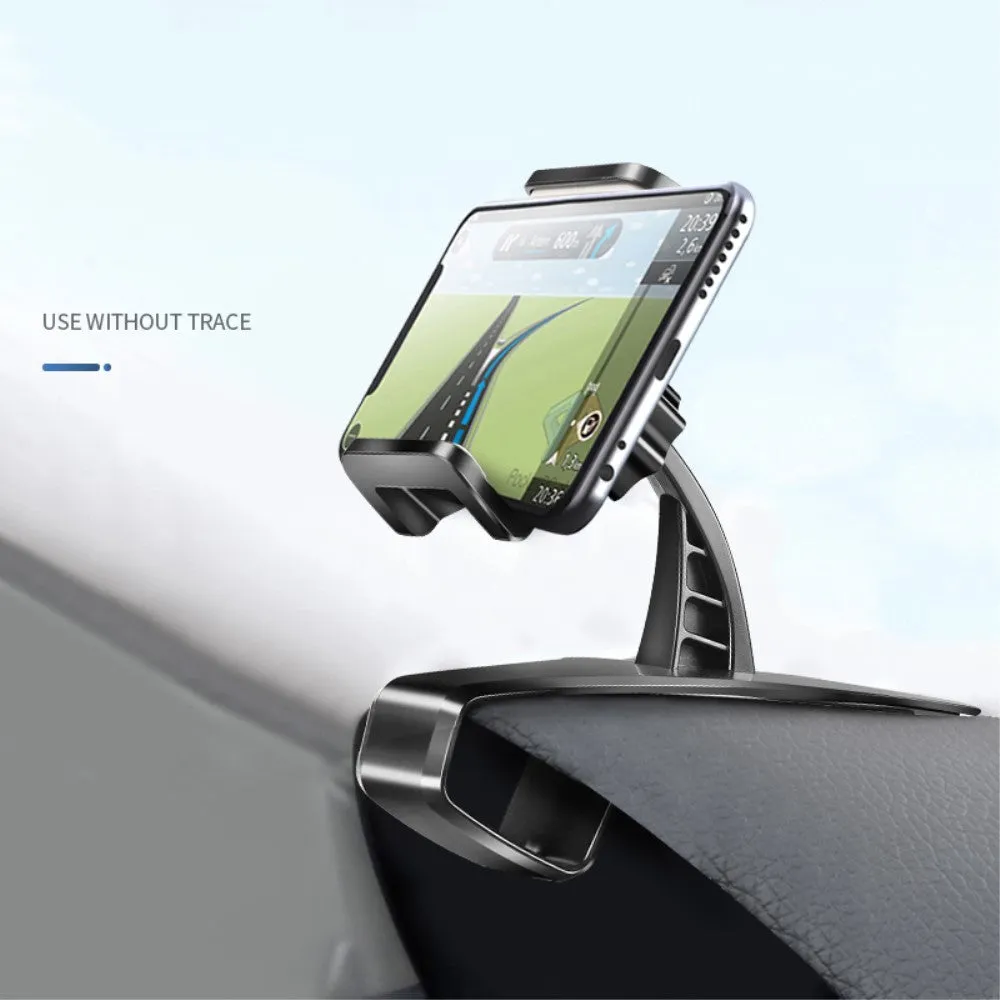 3 in 1 Car GPS Smartphone Holder: Dashboard / Visor Clamp   AC Grid Clip for BlackBerry Bold 9790 (RIM Bellagio) - Black