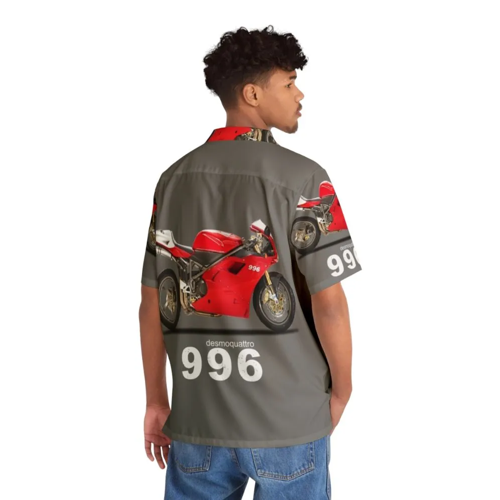 996SPS Hawaiian Shirt for Motorcycle Sports Enthusiasts