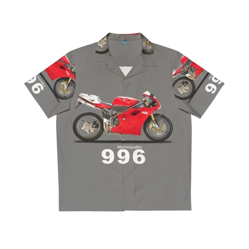 996SPS Hawaiian Shirt for Motorcycle Sports Enthusiasts