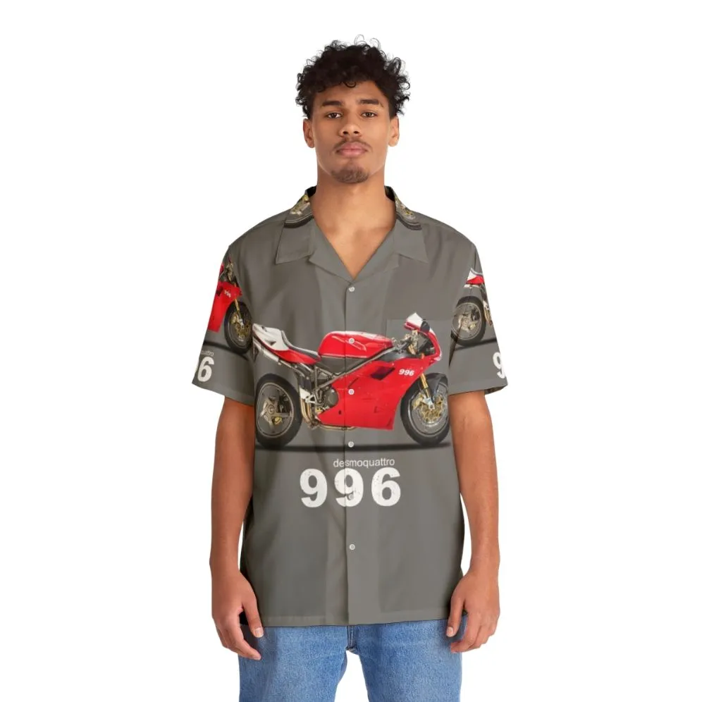 996SPS Hawaiian Shirt for Motorcycle Sports Enthusiasts