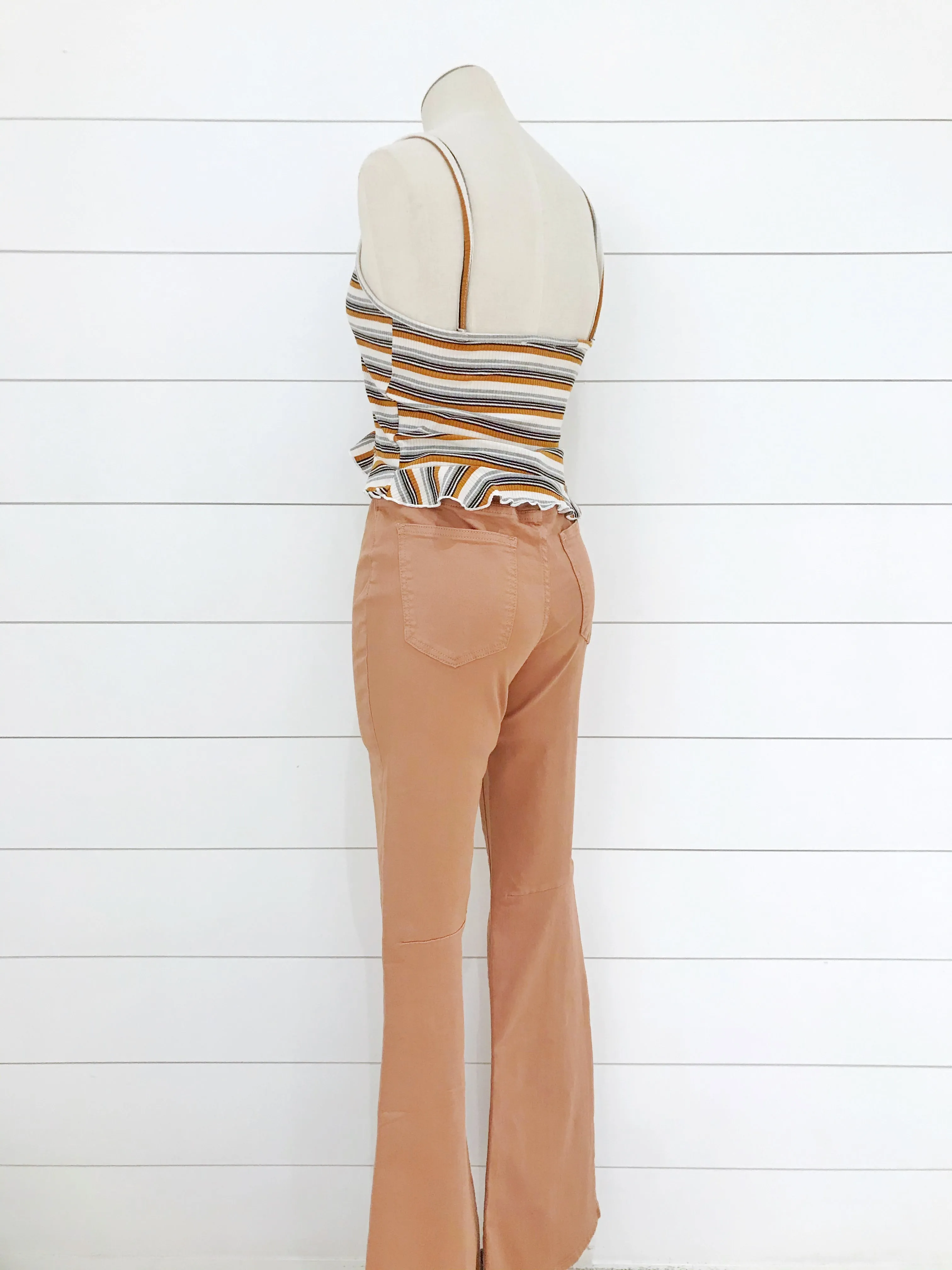 Adele Striped Crop Top