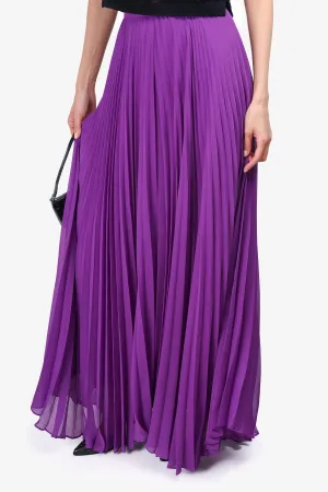 Alice   Olivia Purple Pleated Skirt Estimated Size 0