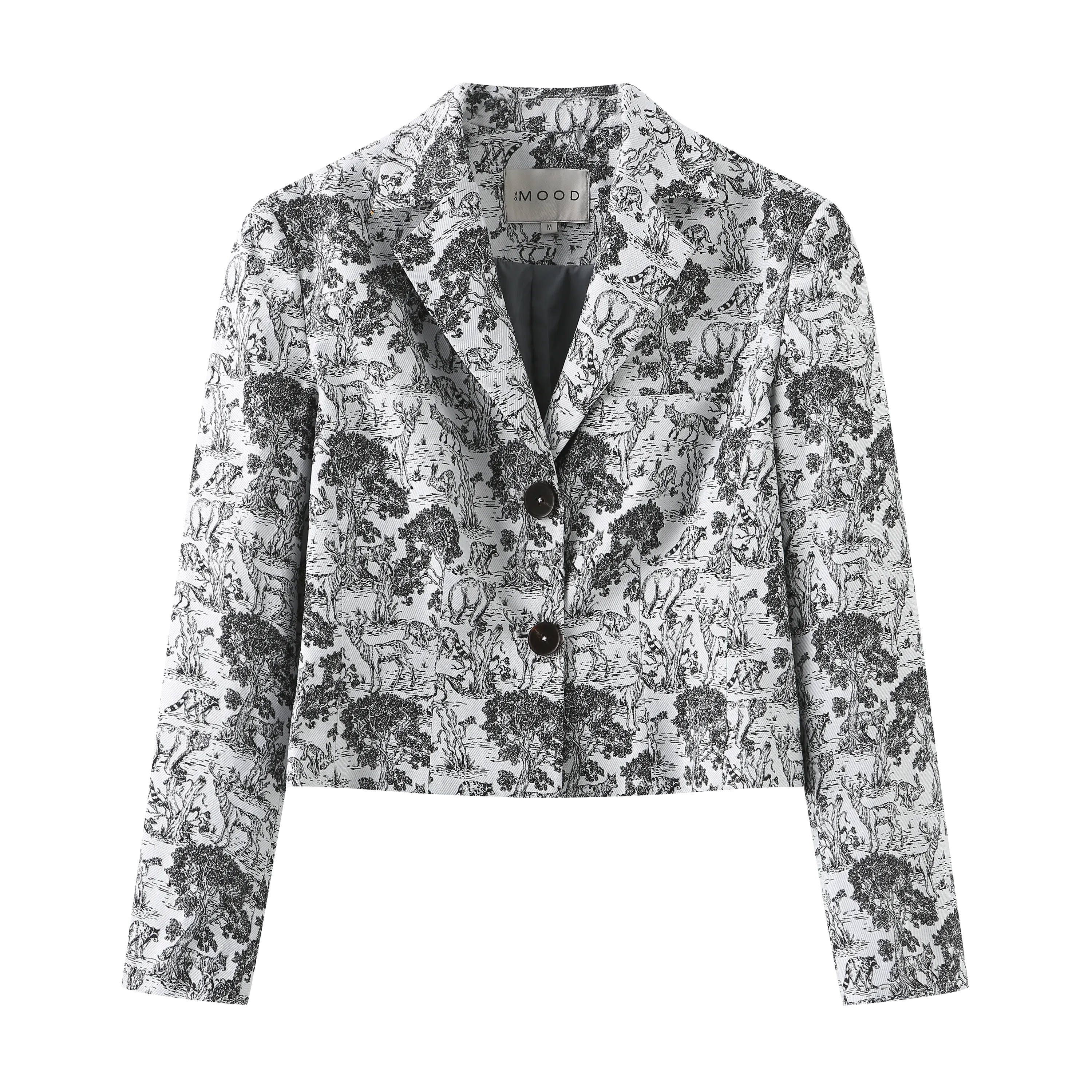 Animal Print Jacket Cropped _Print