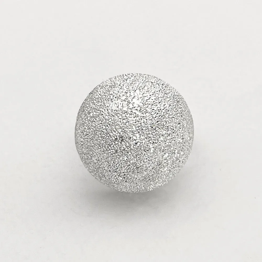 Artemis - Glitter Dome Adjustable Silver Ring