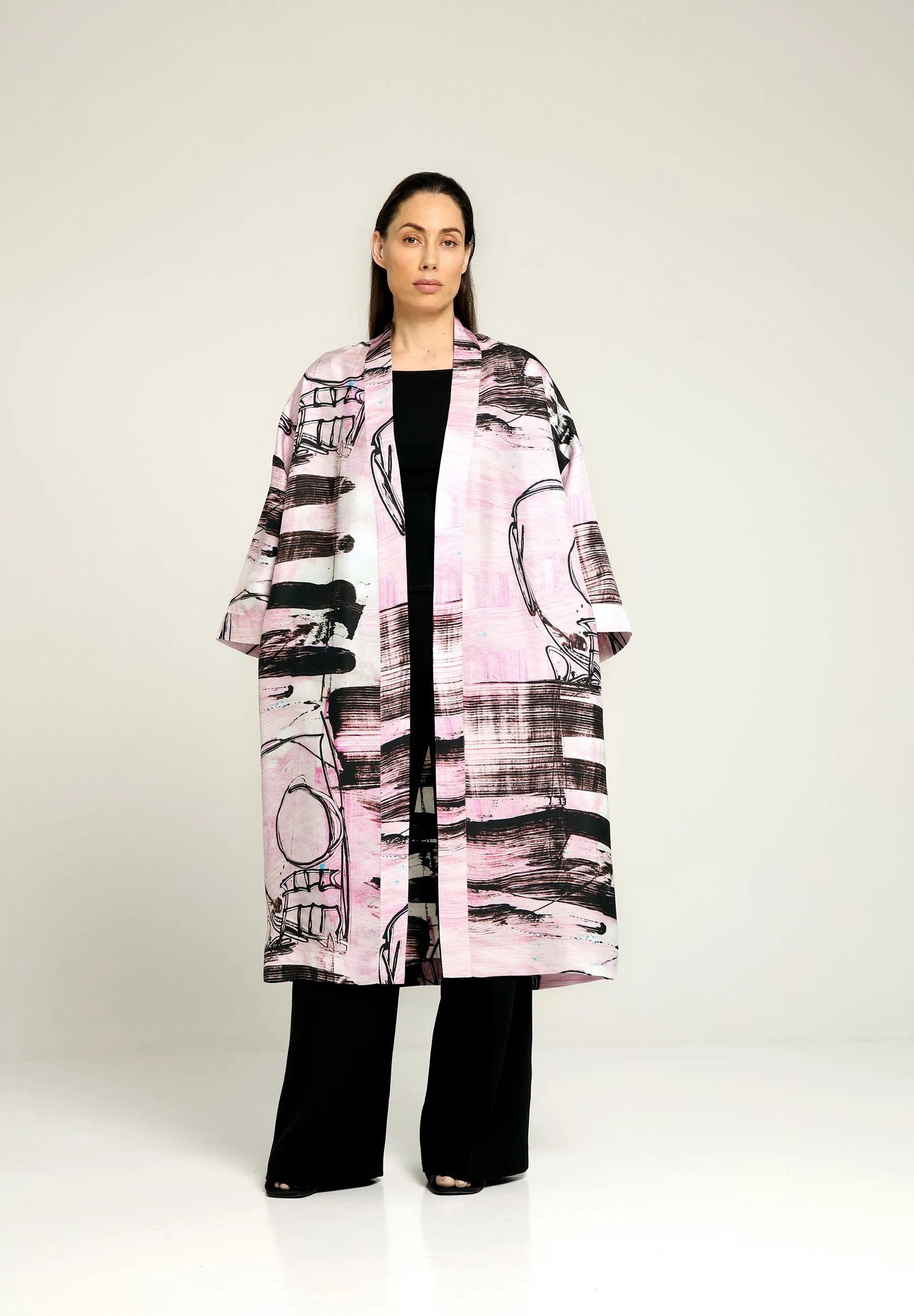 ASTORIA KIMONO WRAP JACKET - Art on fashion
