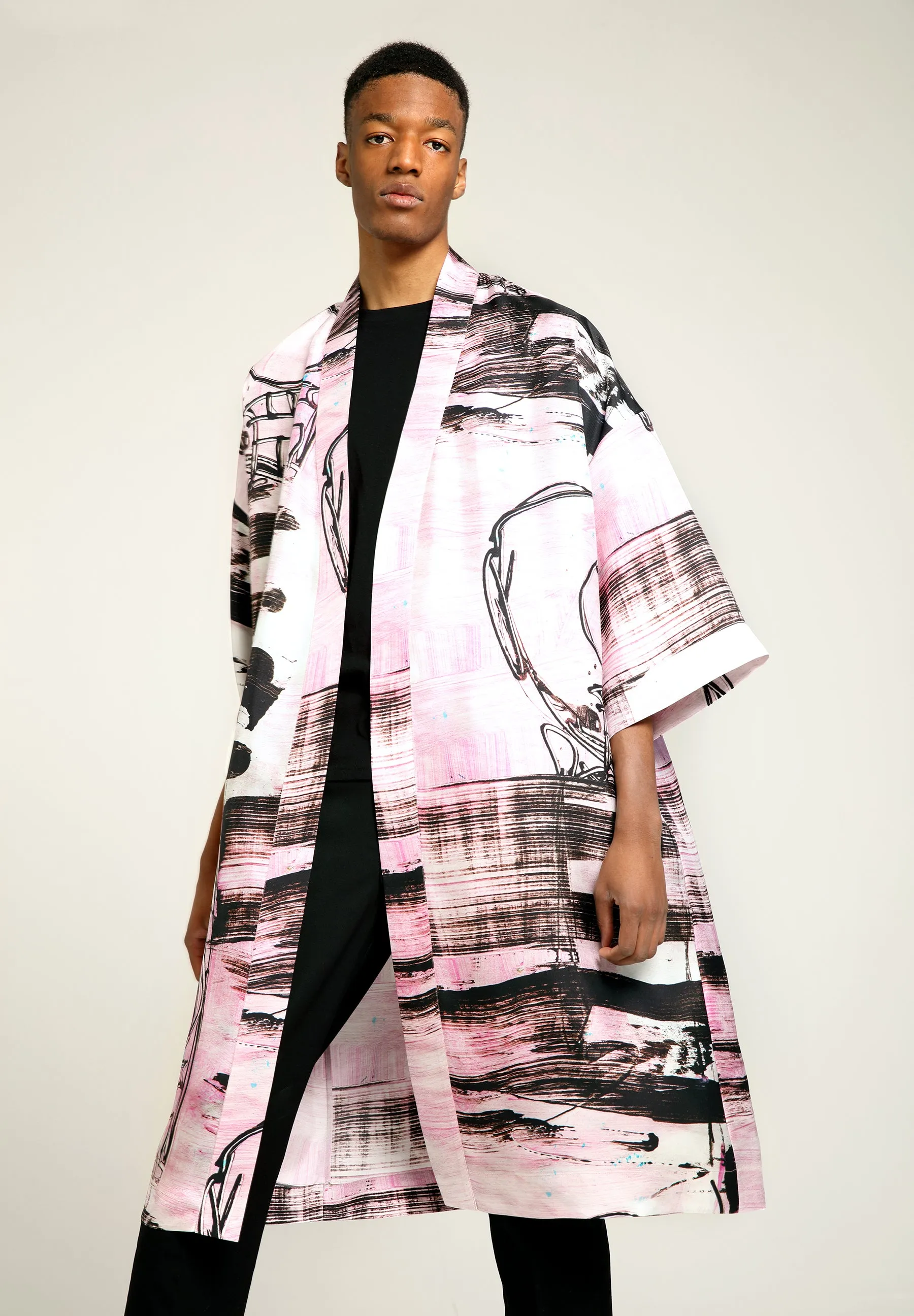 ASTORIA KIMONO WRAP JACKET - Art on fashion
