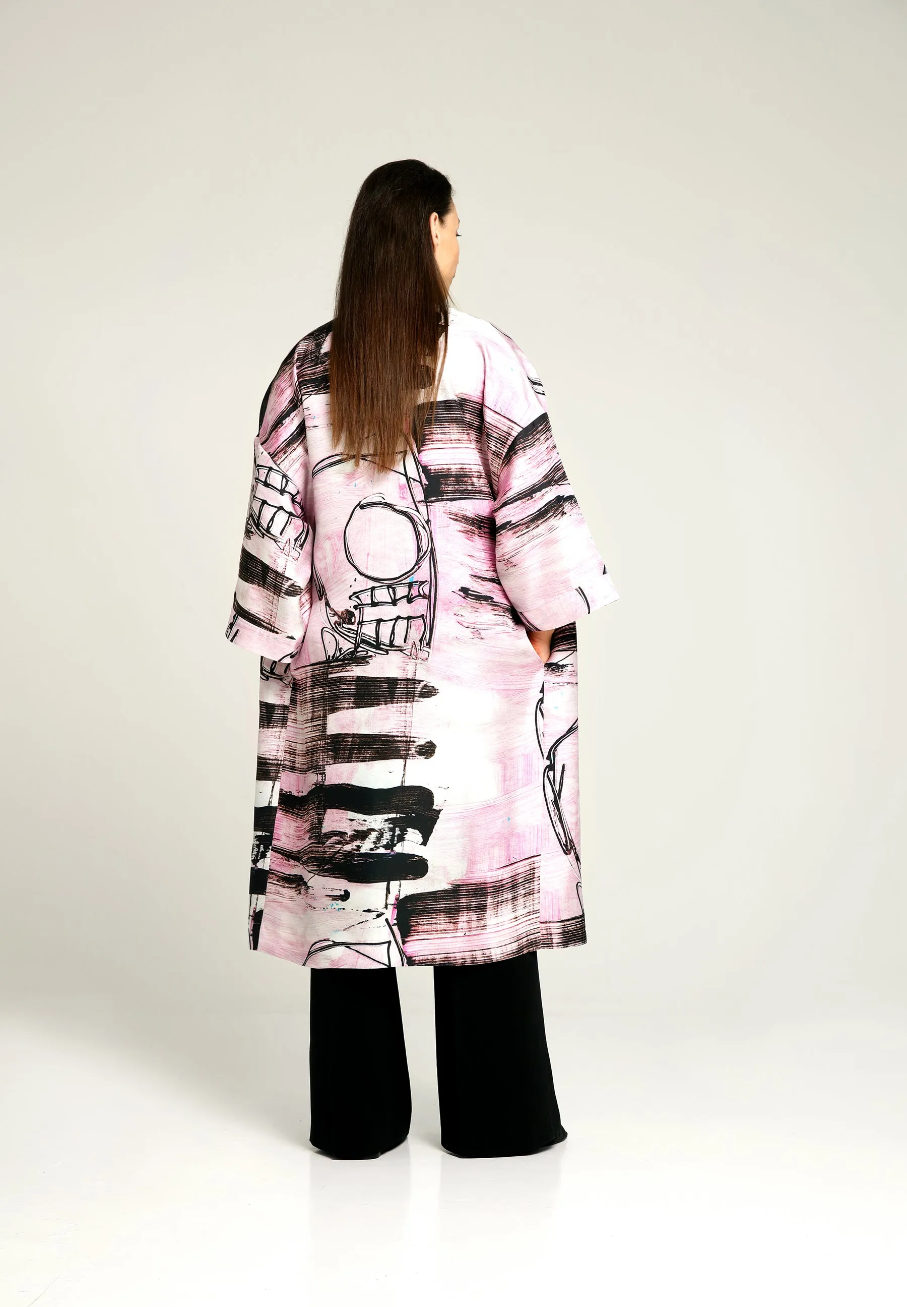 ASTORIA KIMONO WRAP JACKET - Art on fashion