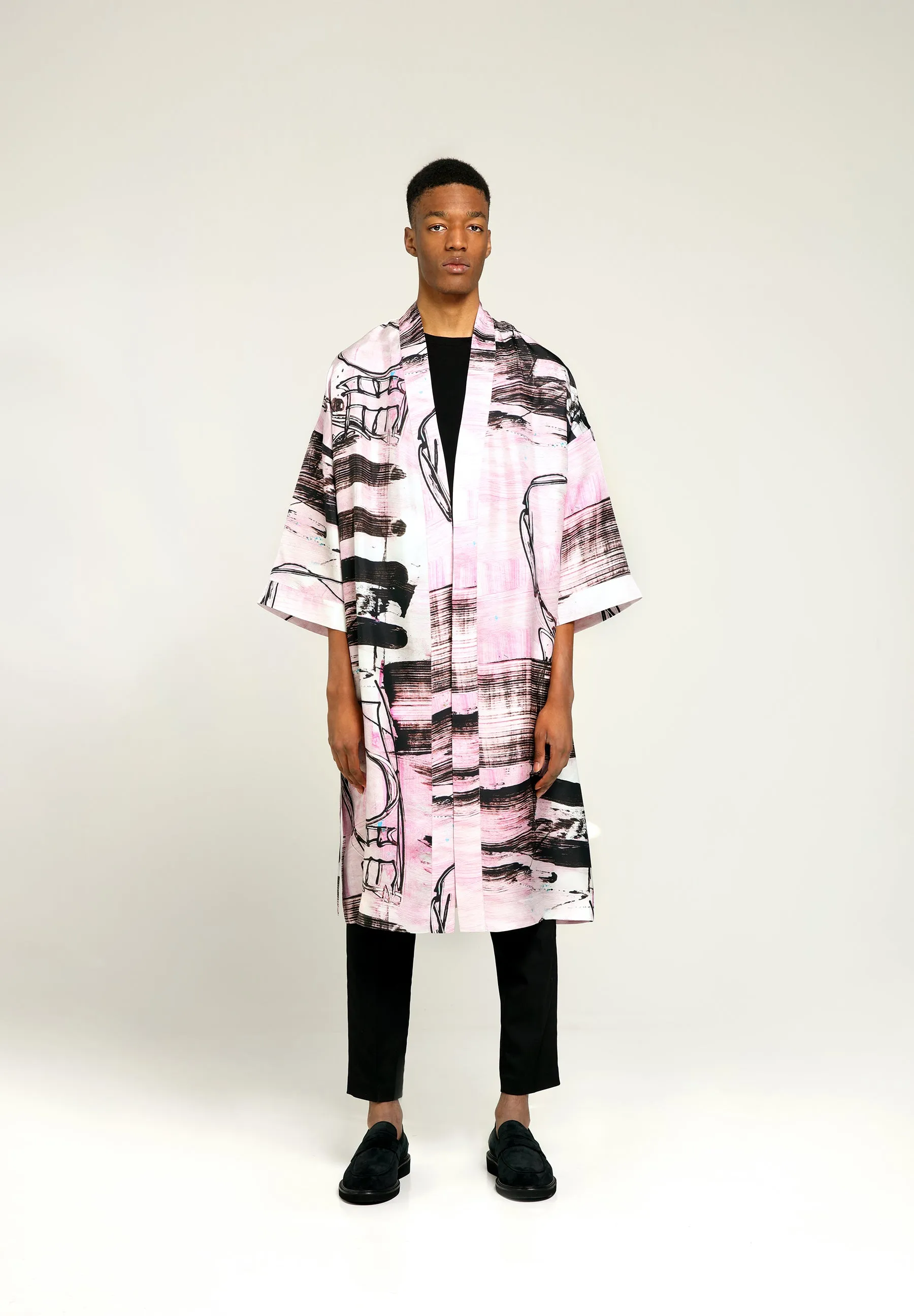 ASTORIA KIMONO WRAP JACKET - Art on fashion