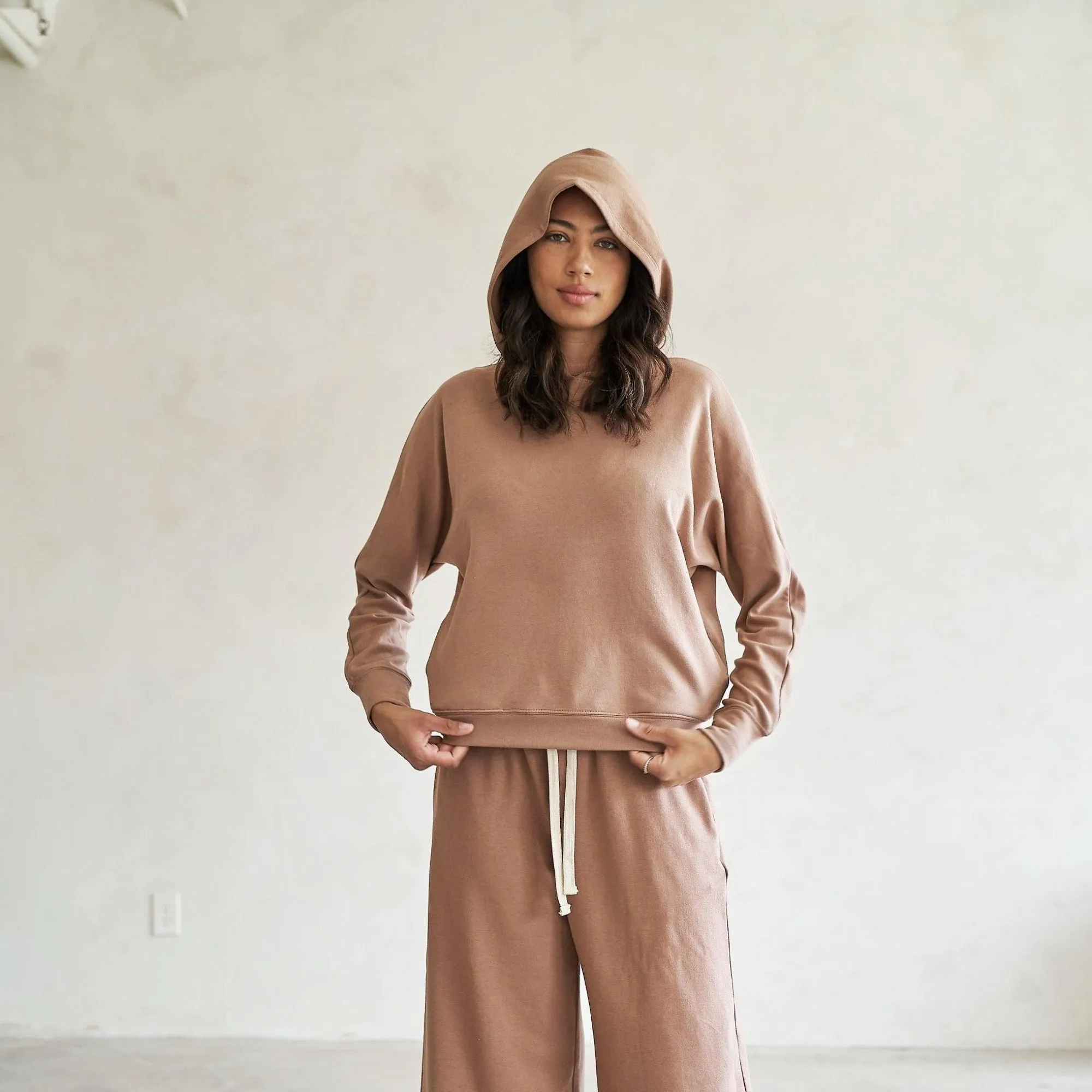 Baikal Dolman Crop Hoodie