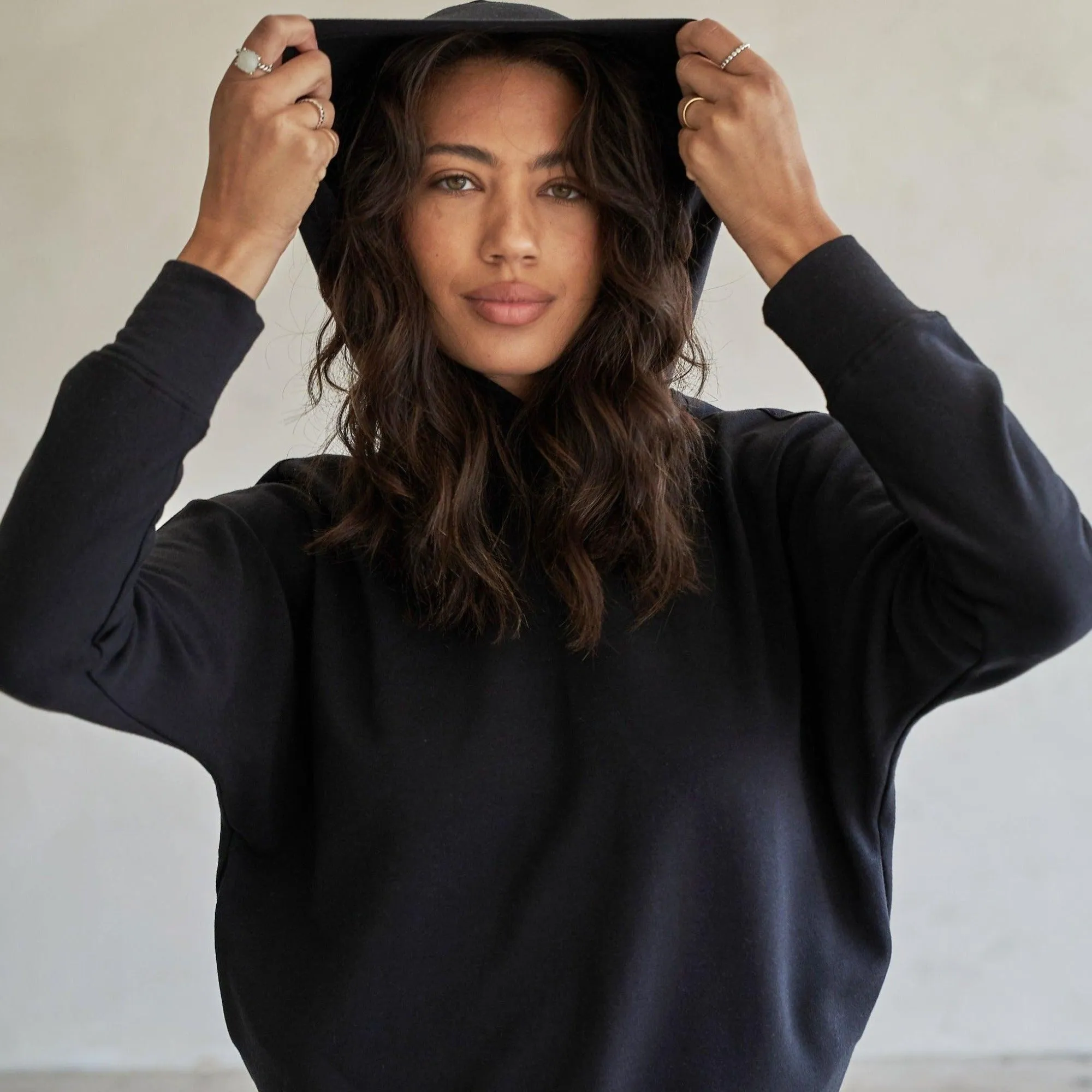 Baikal Dolman Crop Hoodie
