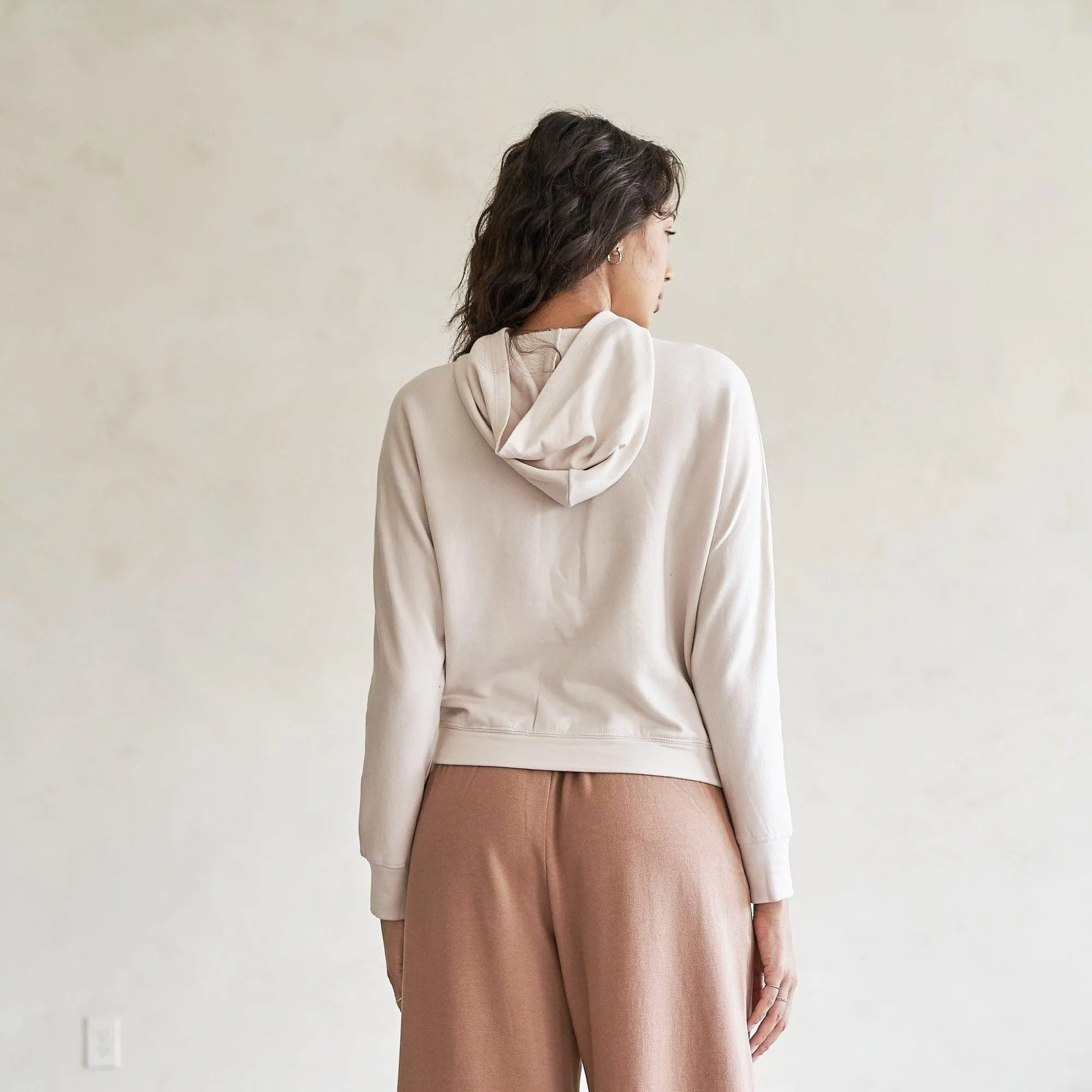 Baikal Dolman Crop Hoodie