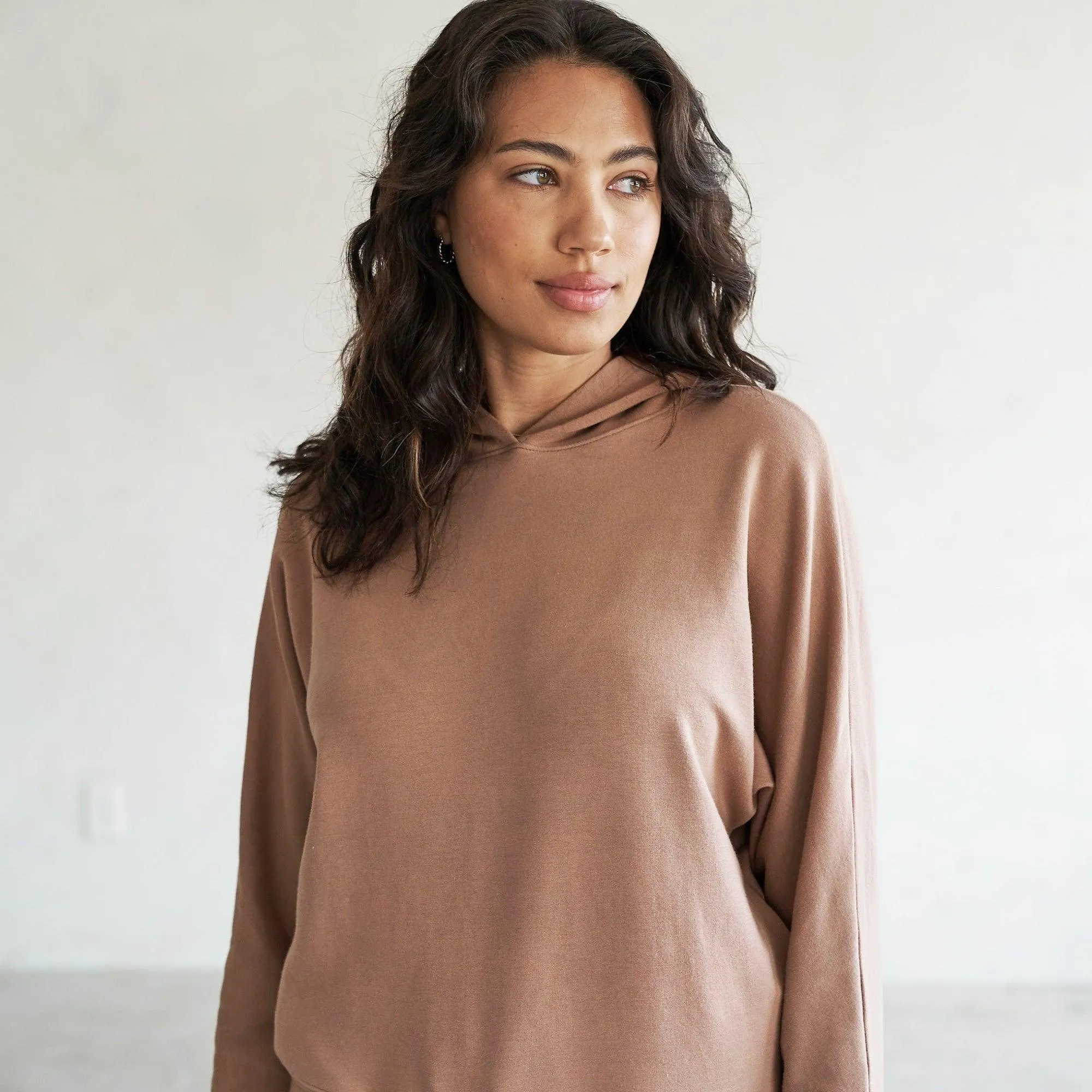 Baikal Dolman Crop Hoodie