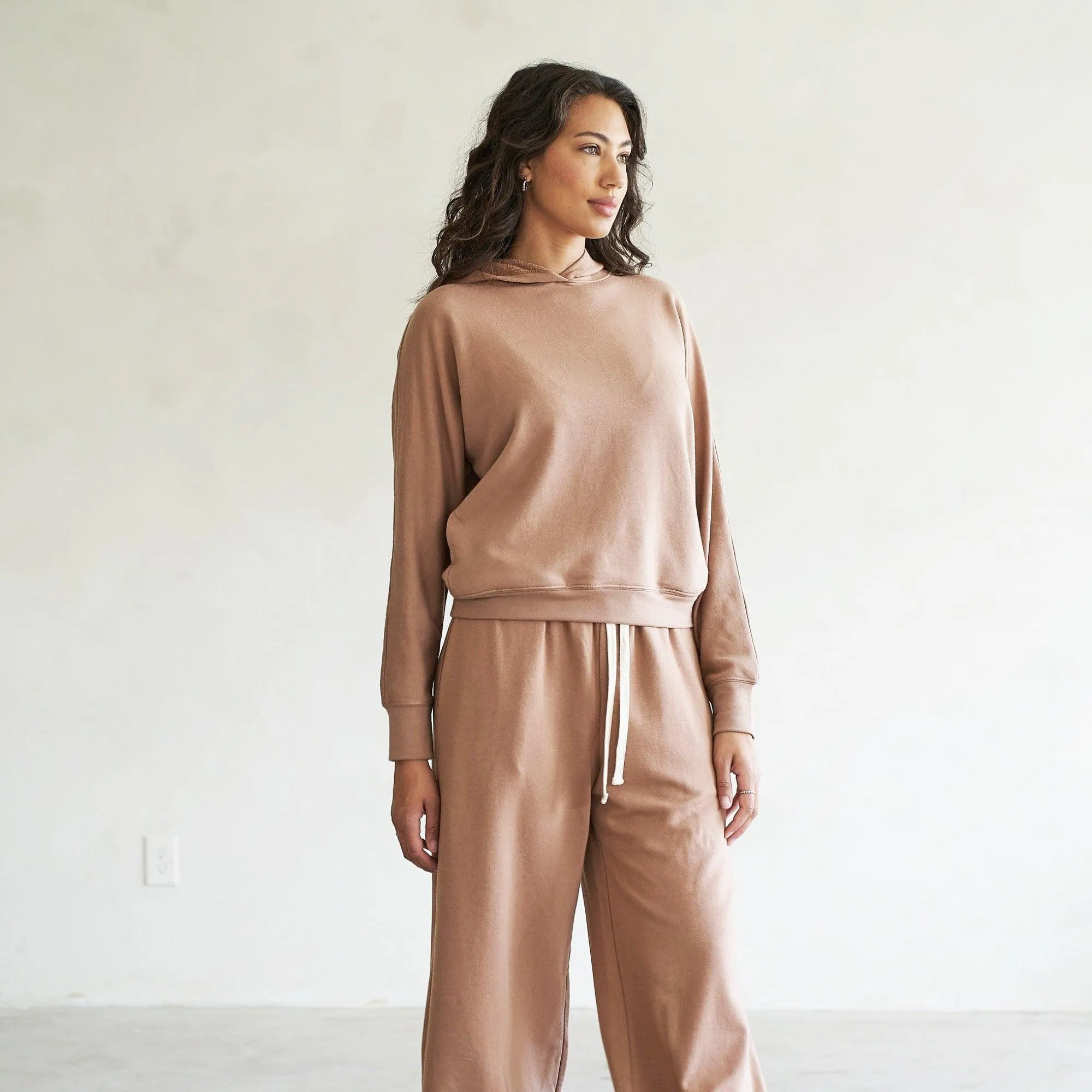 Baikal Dolman Crop Hoodie