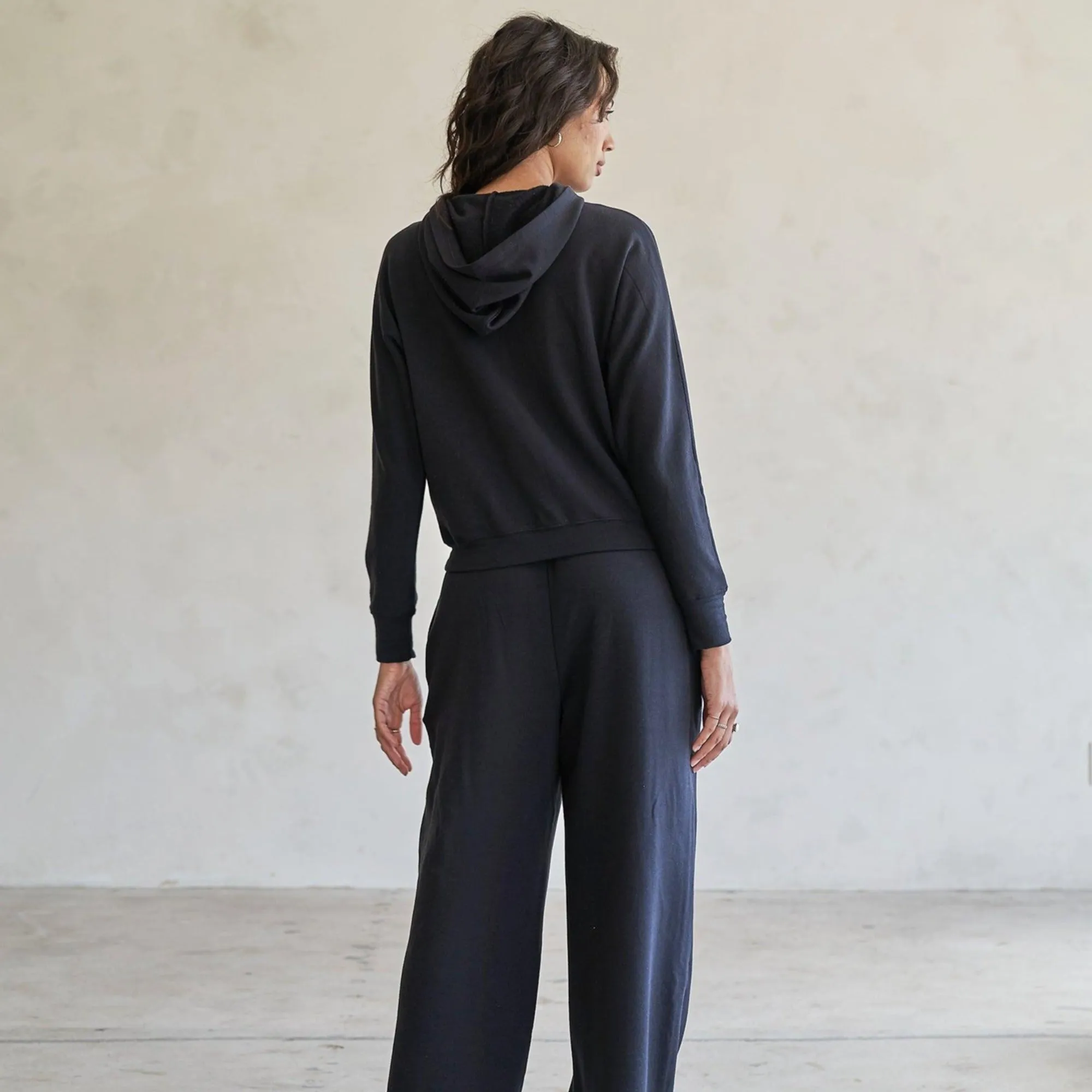 Baikal Dolman Crop Hoodie