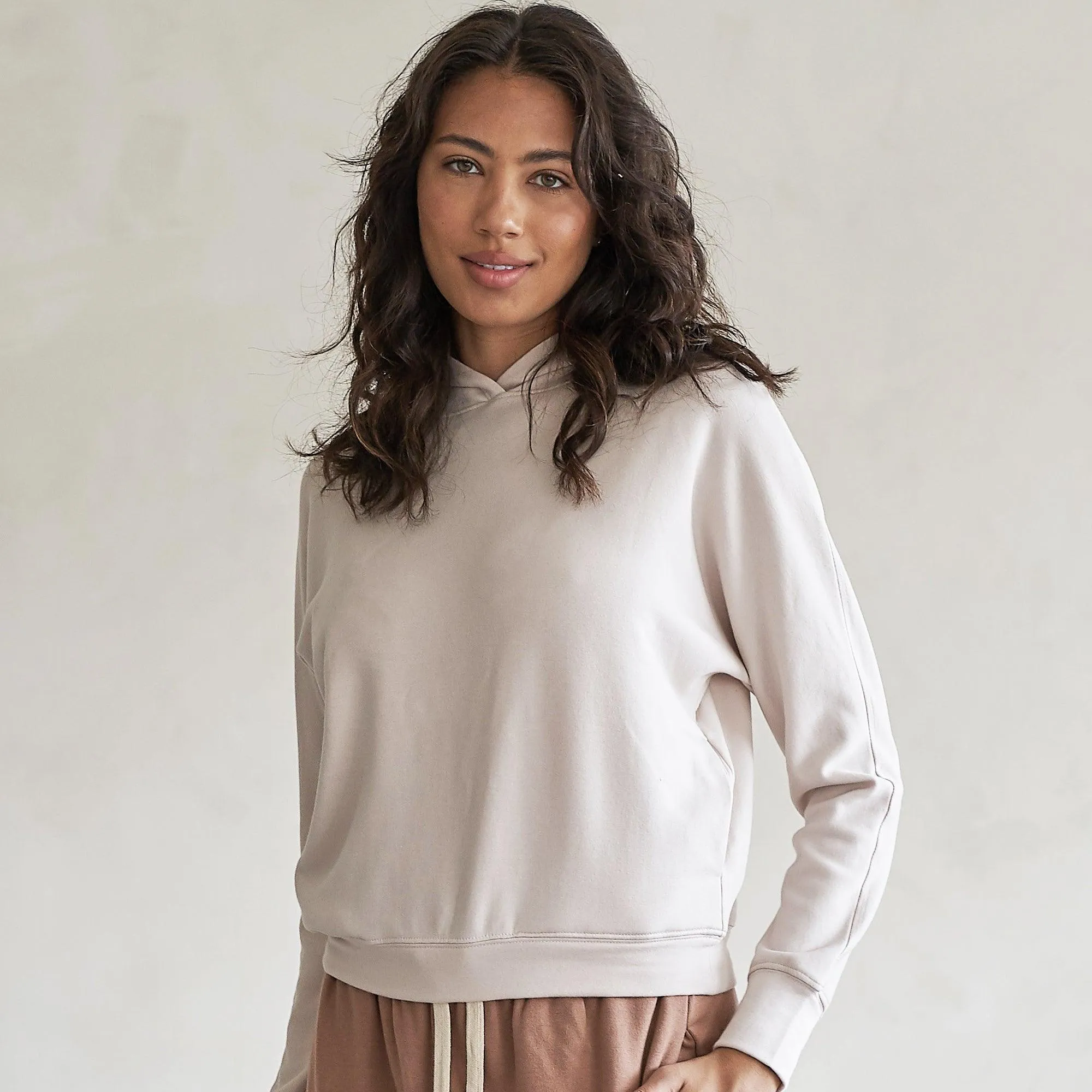 Baikal Dolman Crop Hoodie