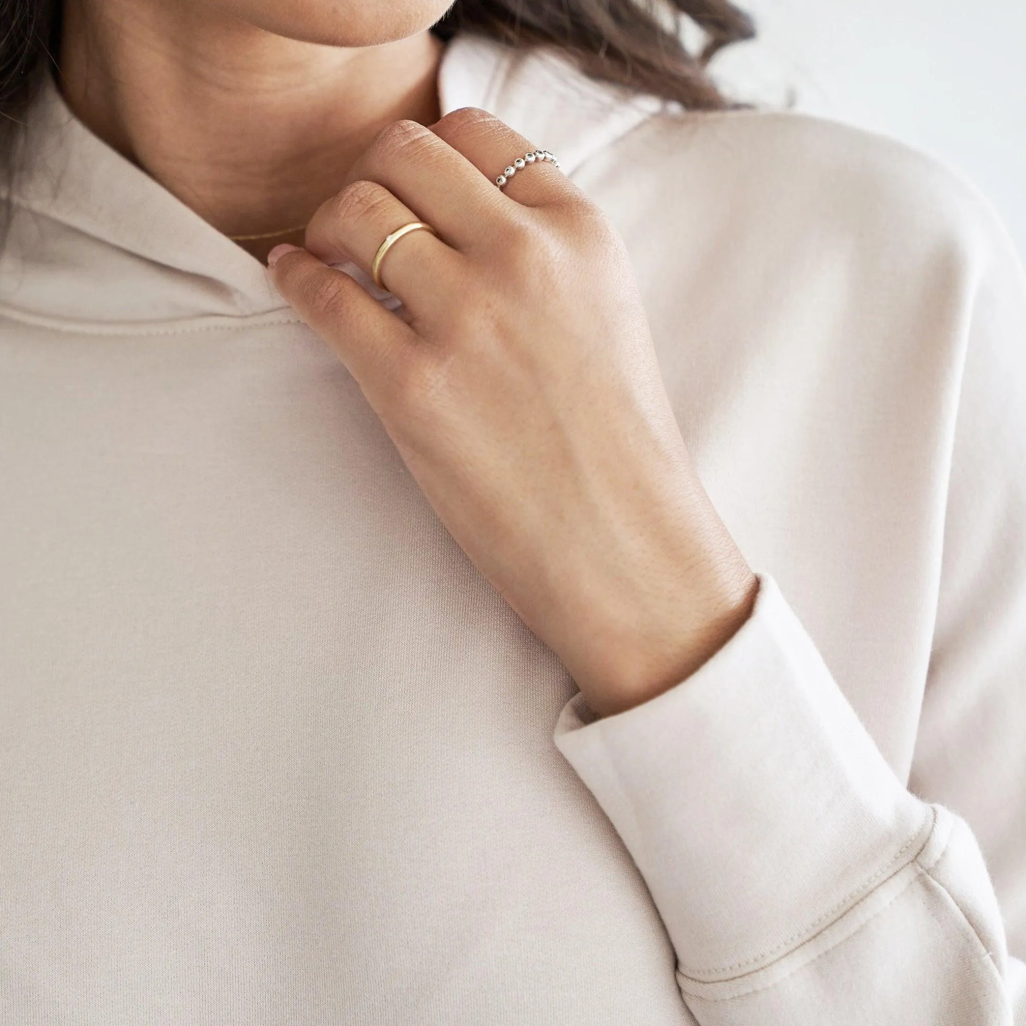 Baikal Dolman Crop Hoodie