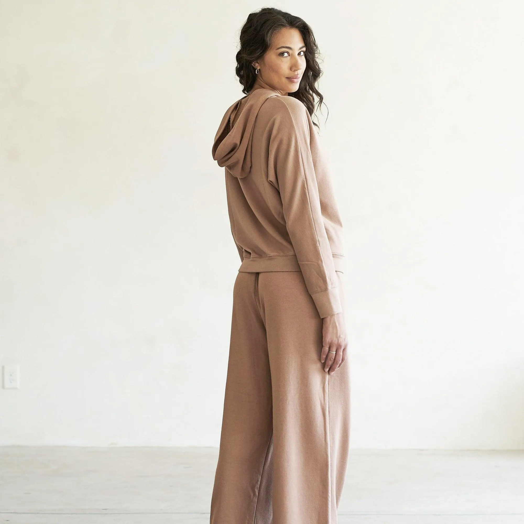 Baikal Dolman Crop Hoodie