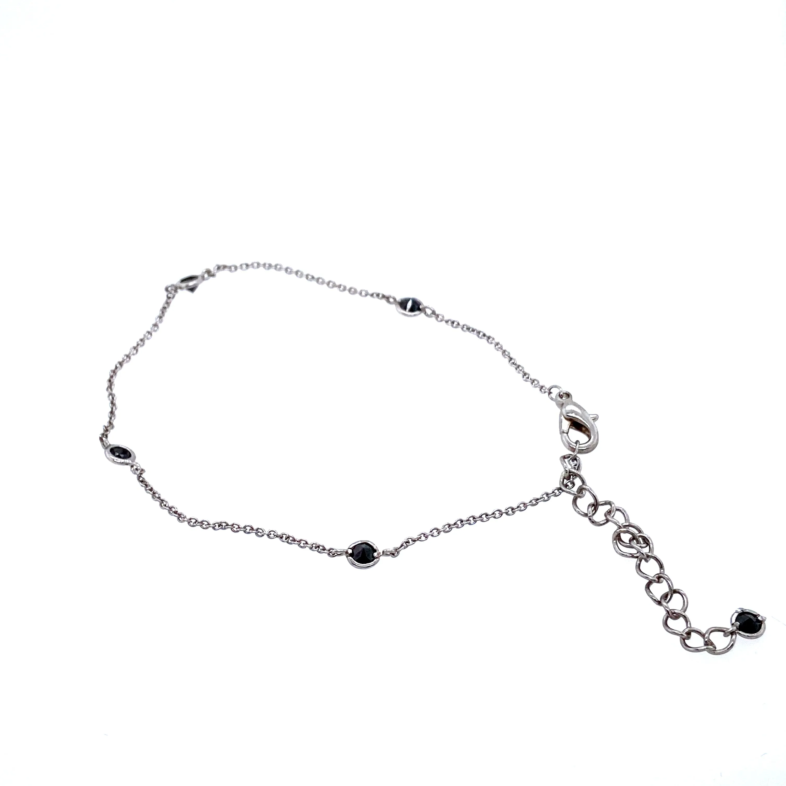 Black Crystal Anklet