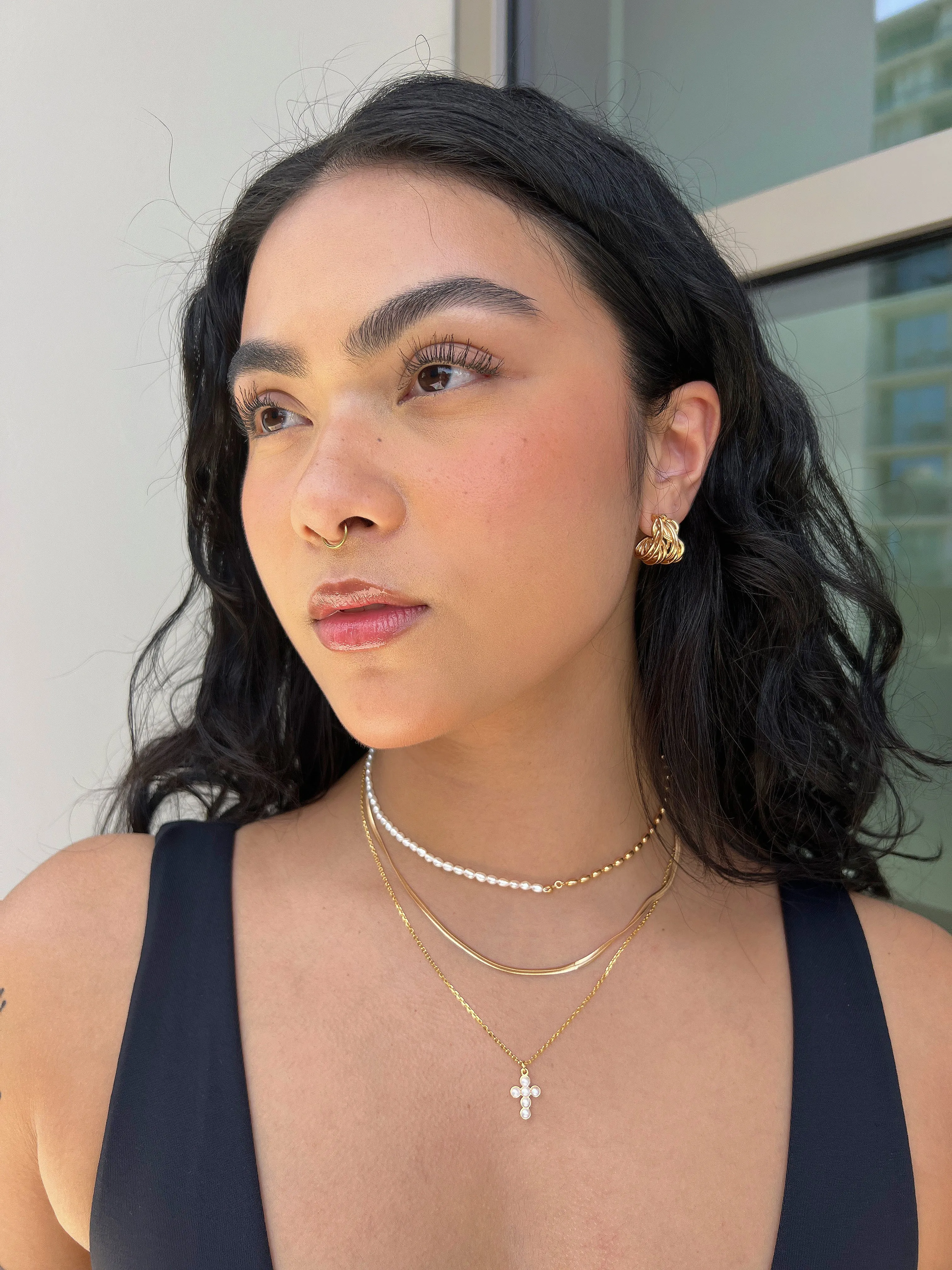 Bold Gold Strand Necklace