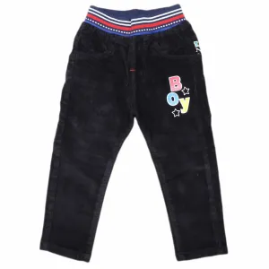 Boys Corduroy Pant - Black