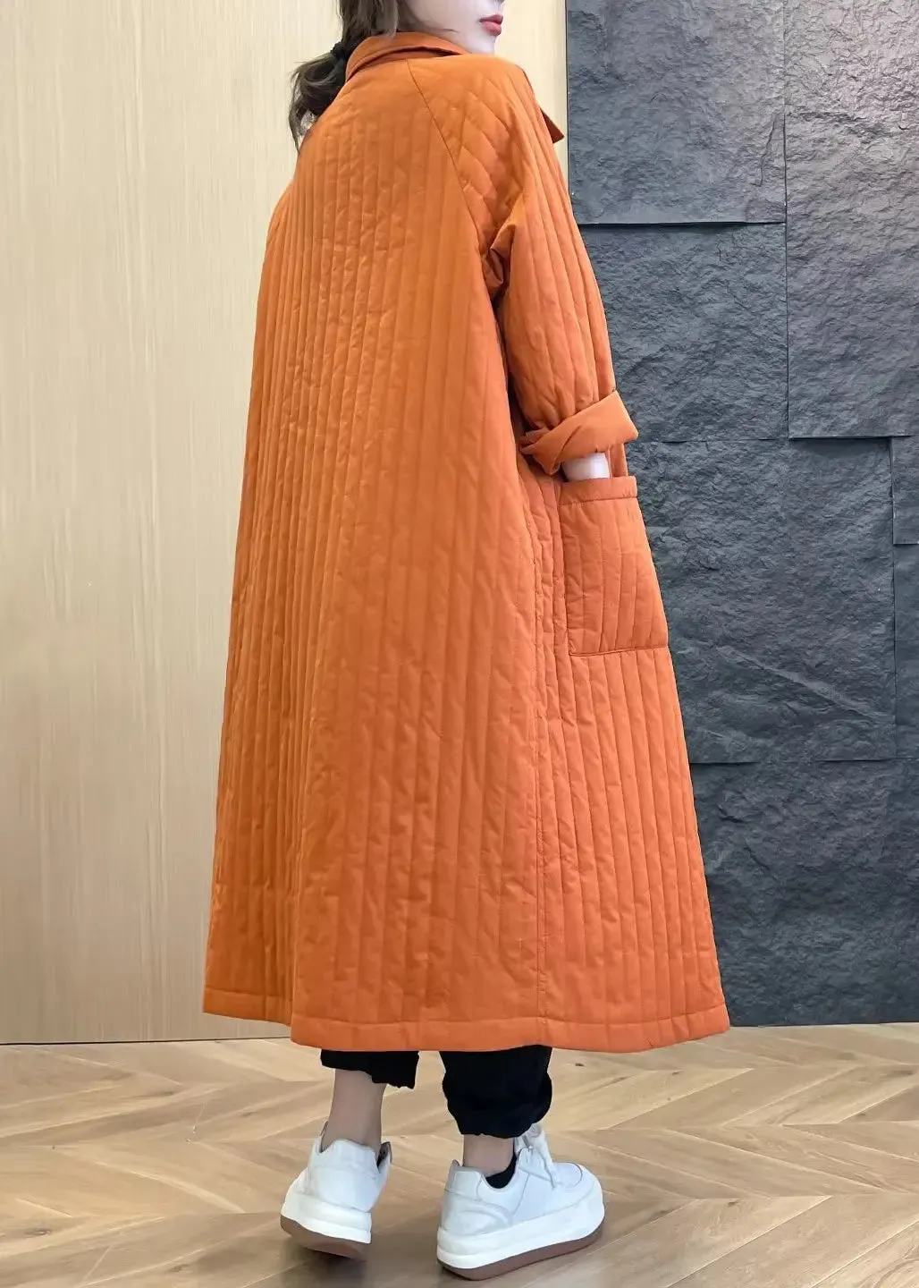 Button Pockets Parka Winter
