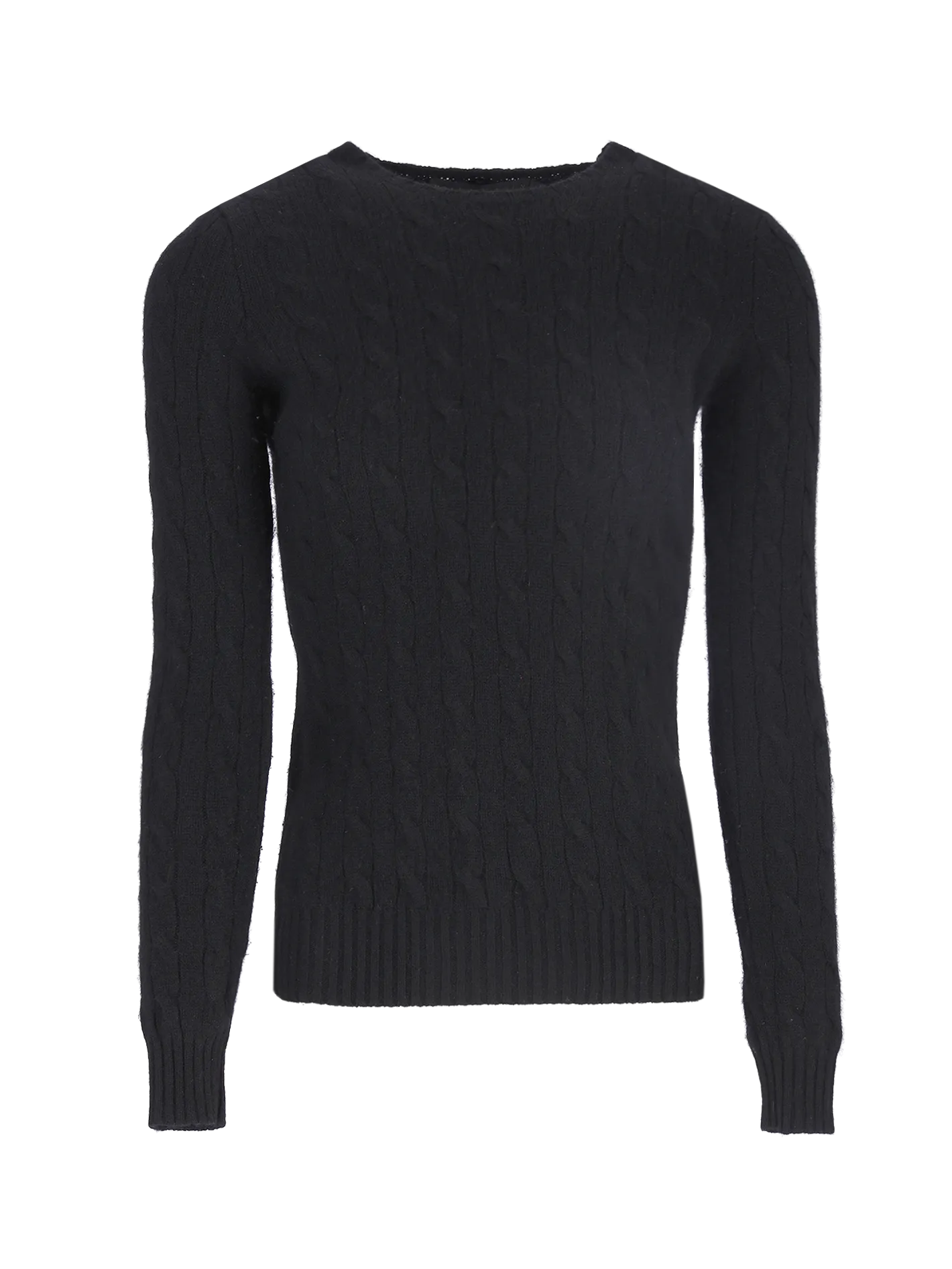 cable-knit sweater