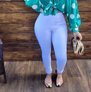 Clover High Waist Pants (White)