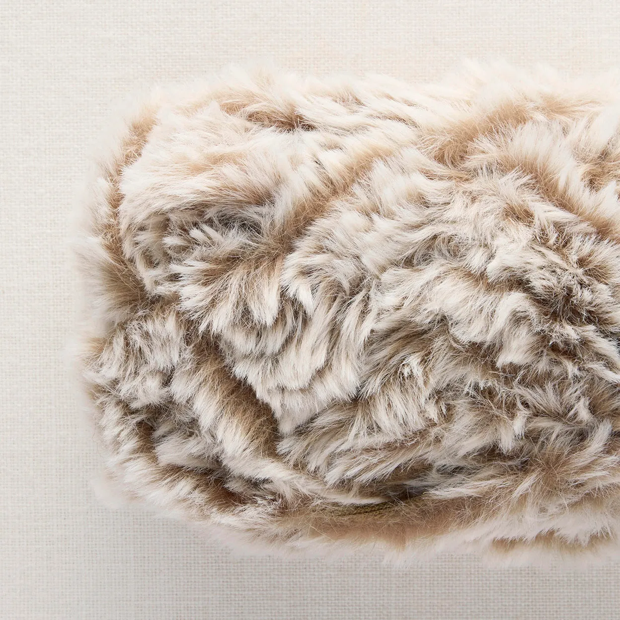 Color-Blocked Faux Fur Scarf Using Sirdar Alpine