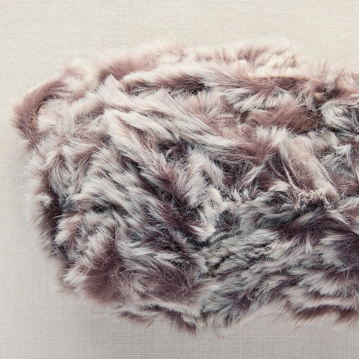 Color-Blocked Faux Fur Scarf Using Sirdar Alpine