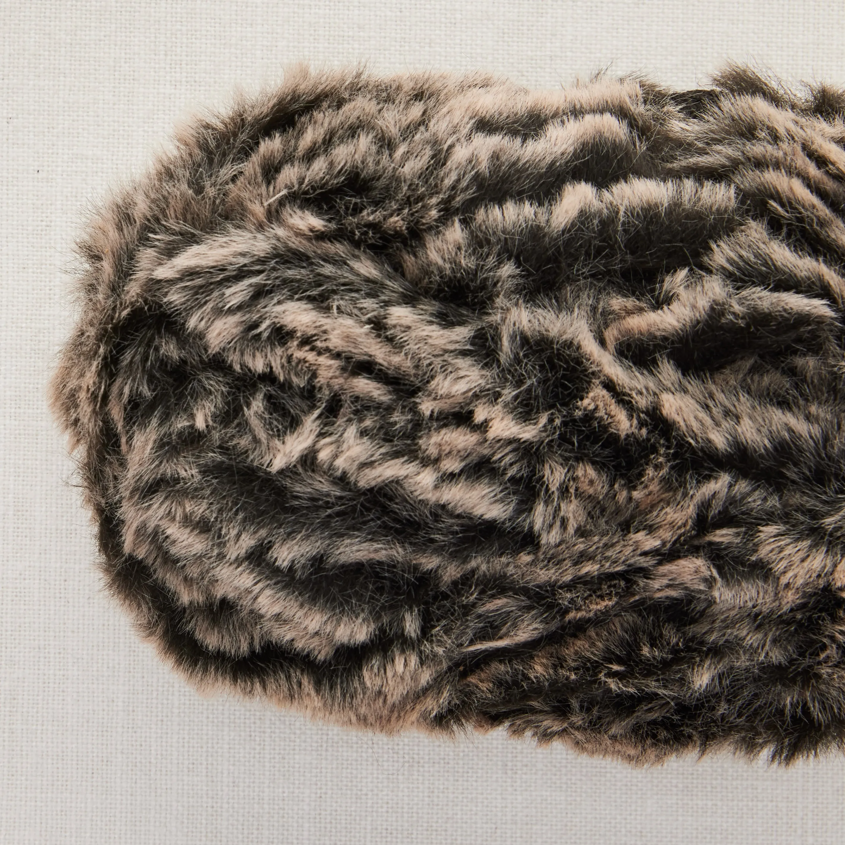 Color-Blocked Faux Fur Scarf Using Sirdar Alpine