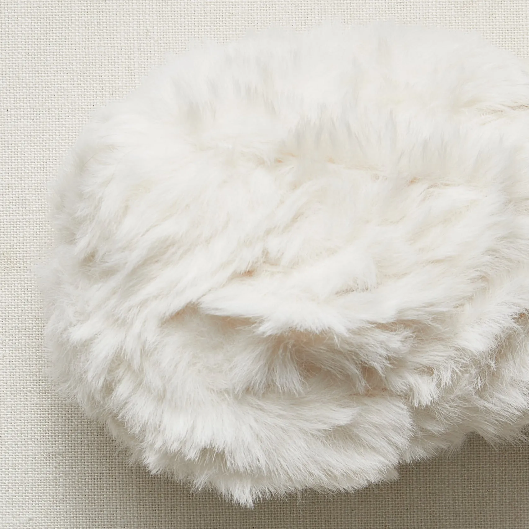 Color-Blocked Faux Fur Scarf Using Sirdar Alpine