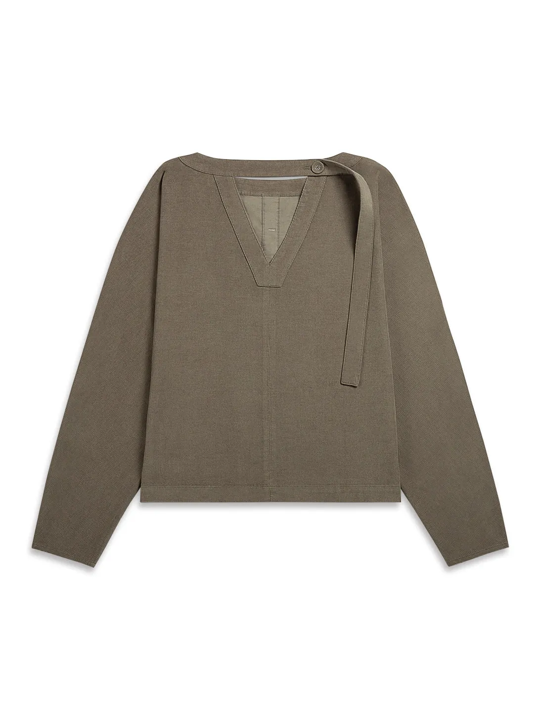 Cord Open Back Top
