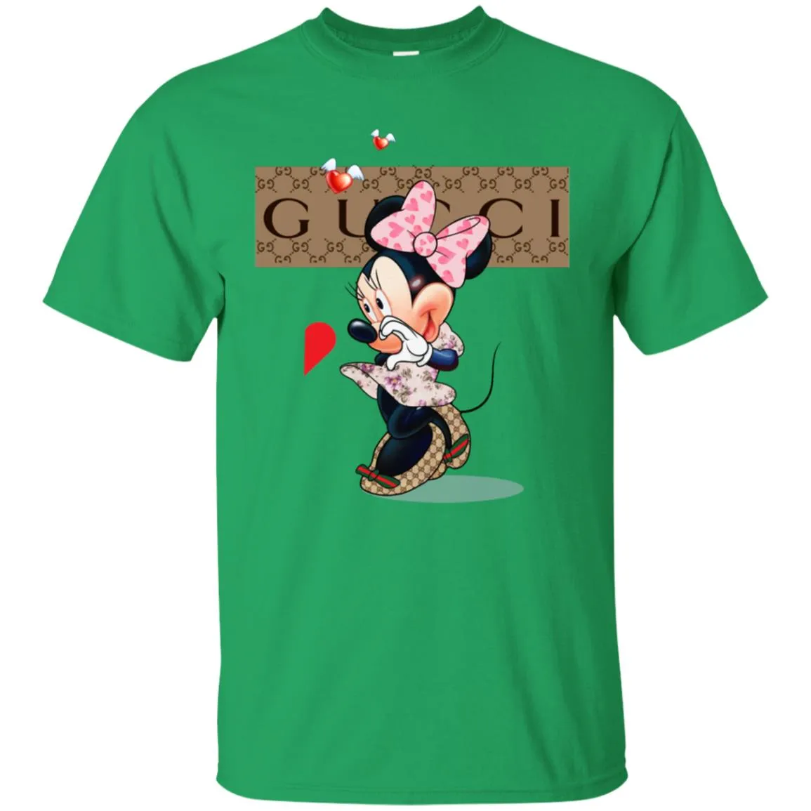 Couple Gucci Minnie Tshirt Valentine's Day Men Cotton T-Shirt
