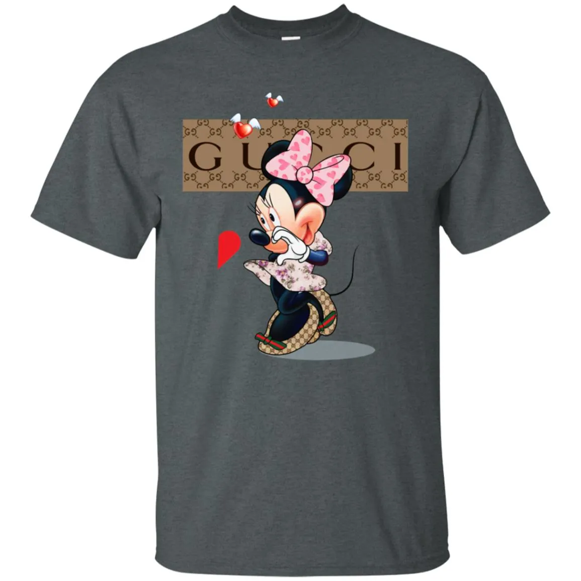 Couple Gucci Minnie Tshirt Valentine's Day Men Cotton T-Shirt
