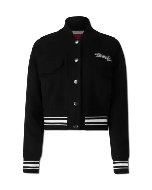 Cropped Outerwear Bomber Jacket