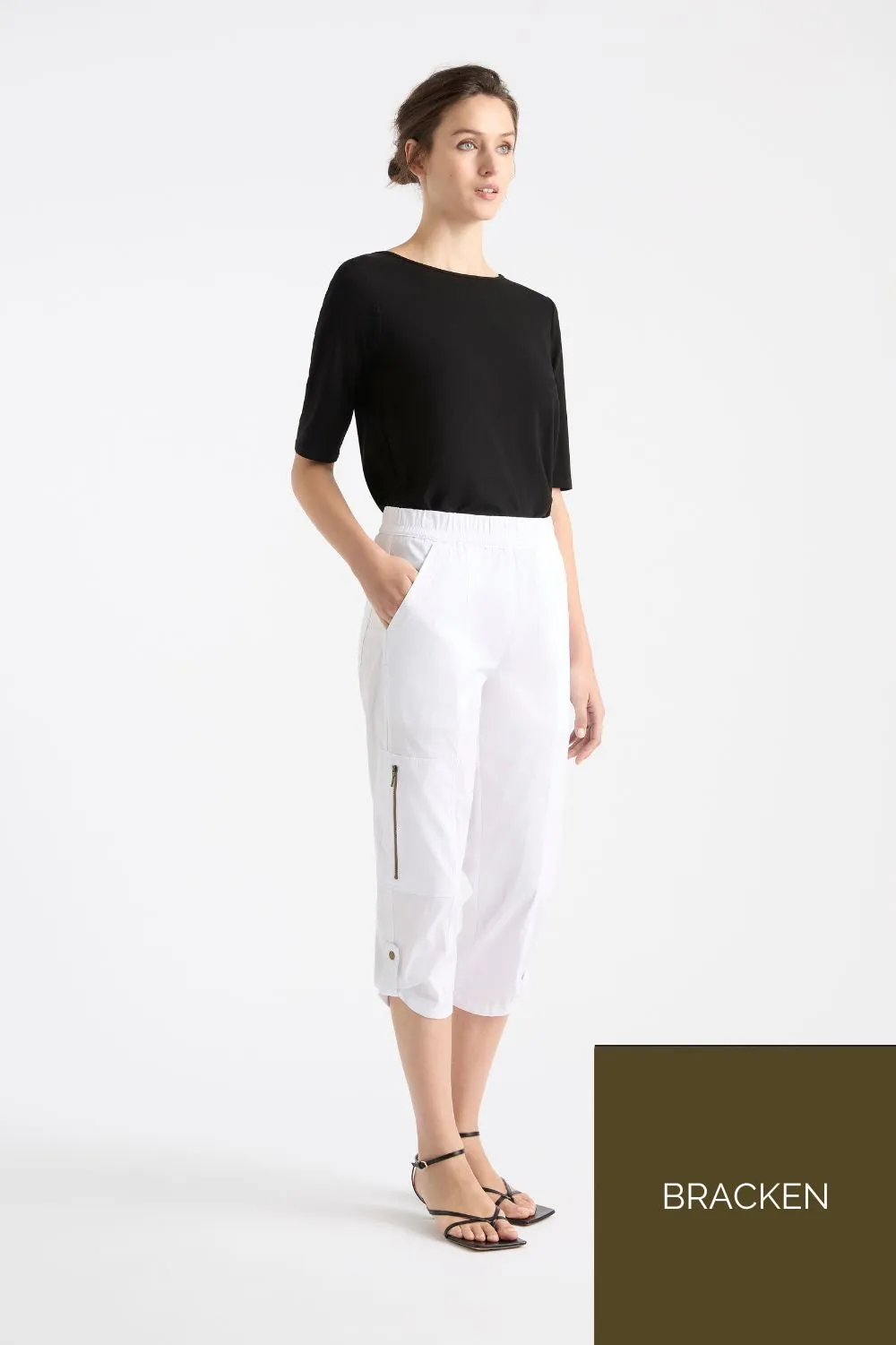 Cropped Zip Cargo | Bracken