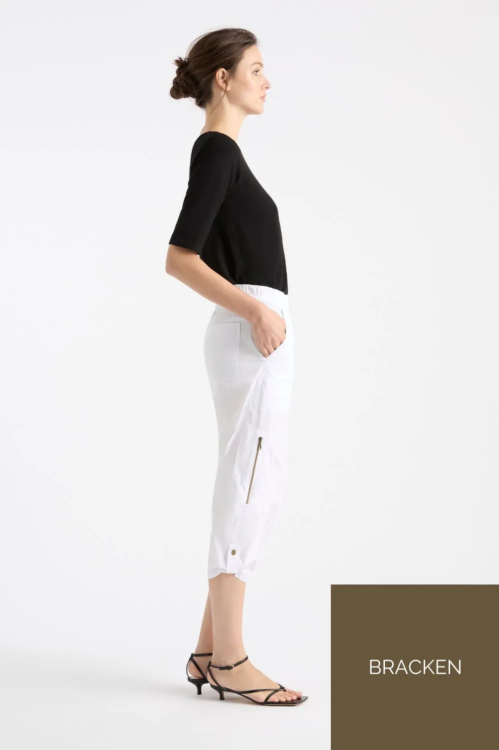 Cropped Zip Cargo | Bracken