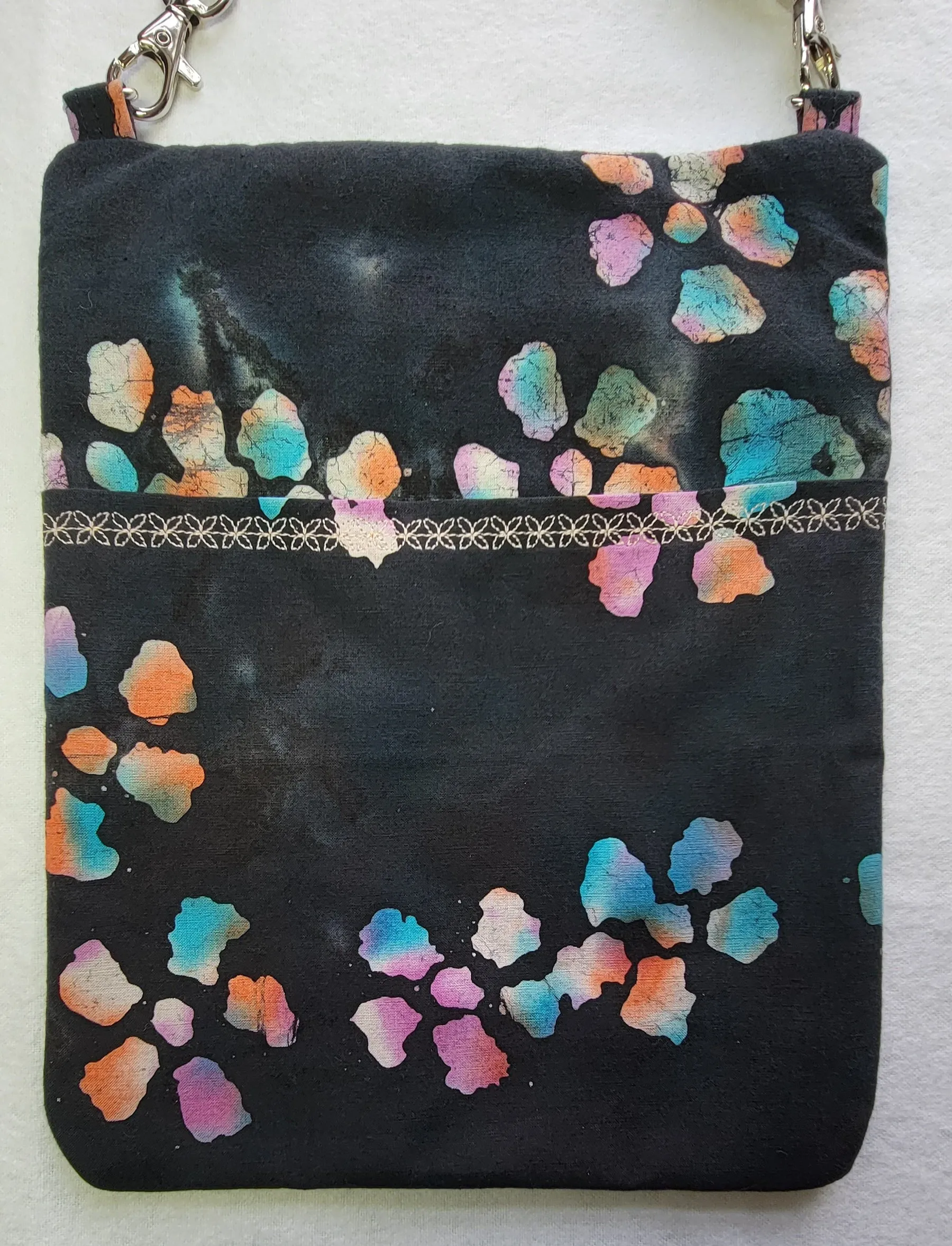 Dark Blue and Flower Batik