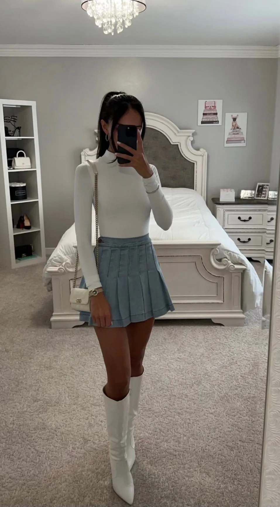 DENIM TENNIS SKIRT