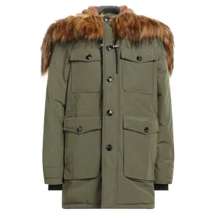 Diesel Green Hooded Winter Jacket