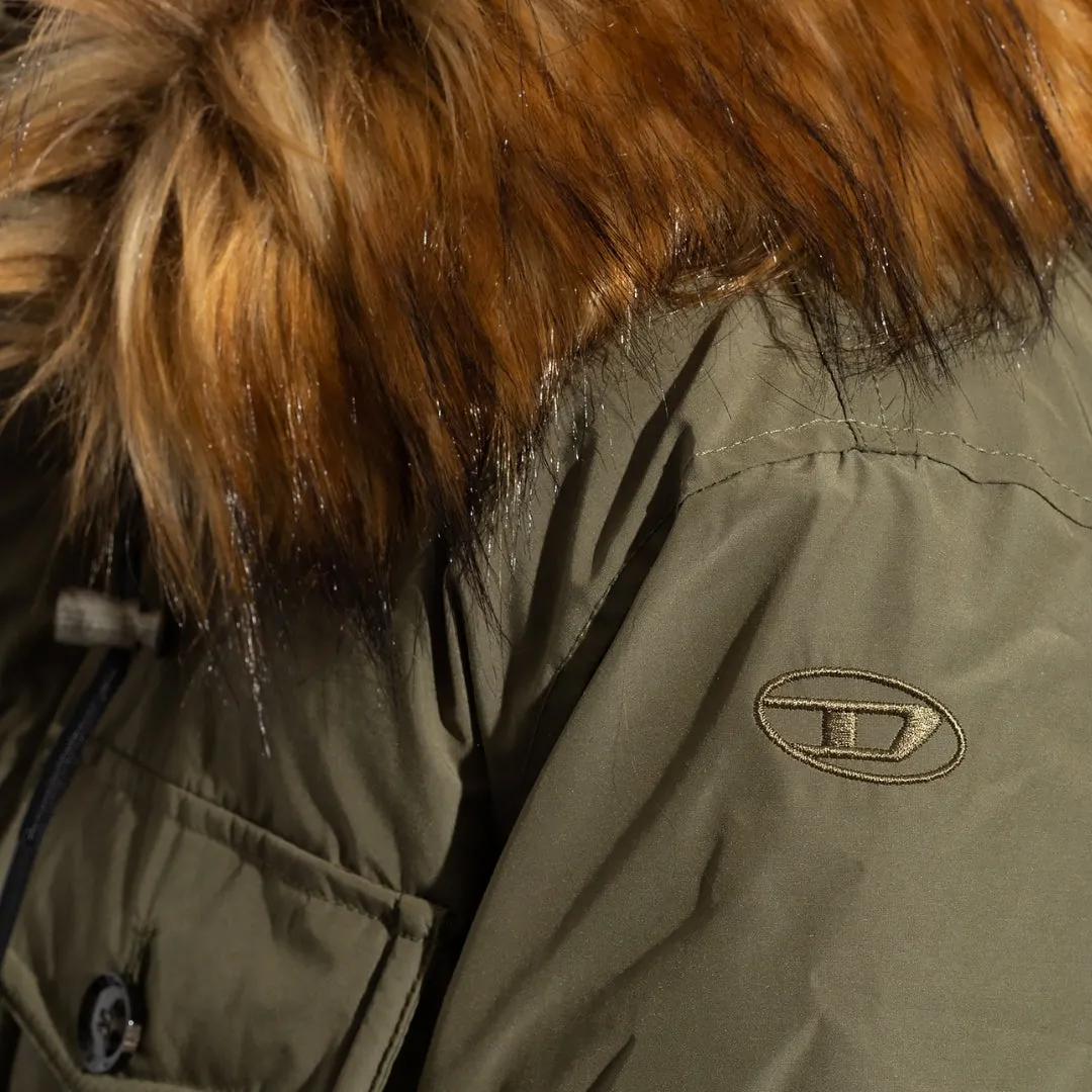 Diesel Green Hooded Winter Jacket