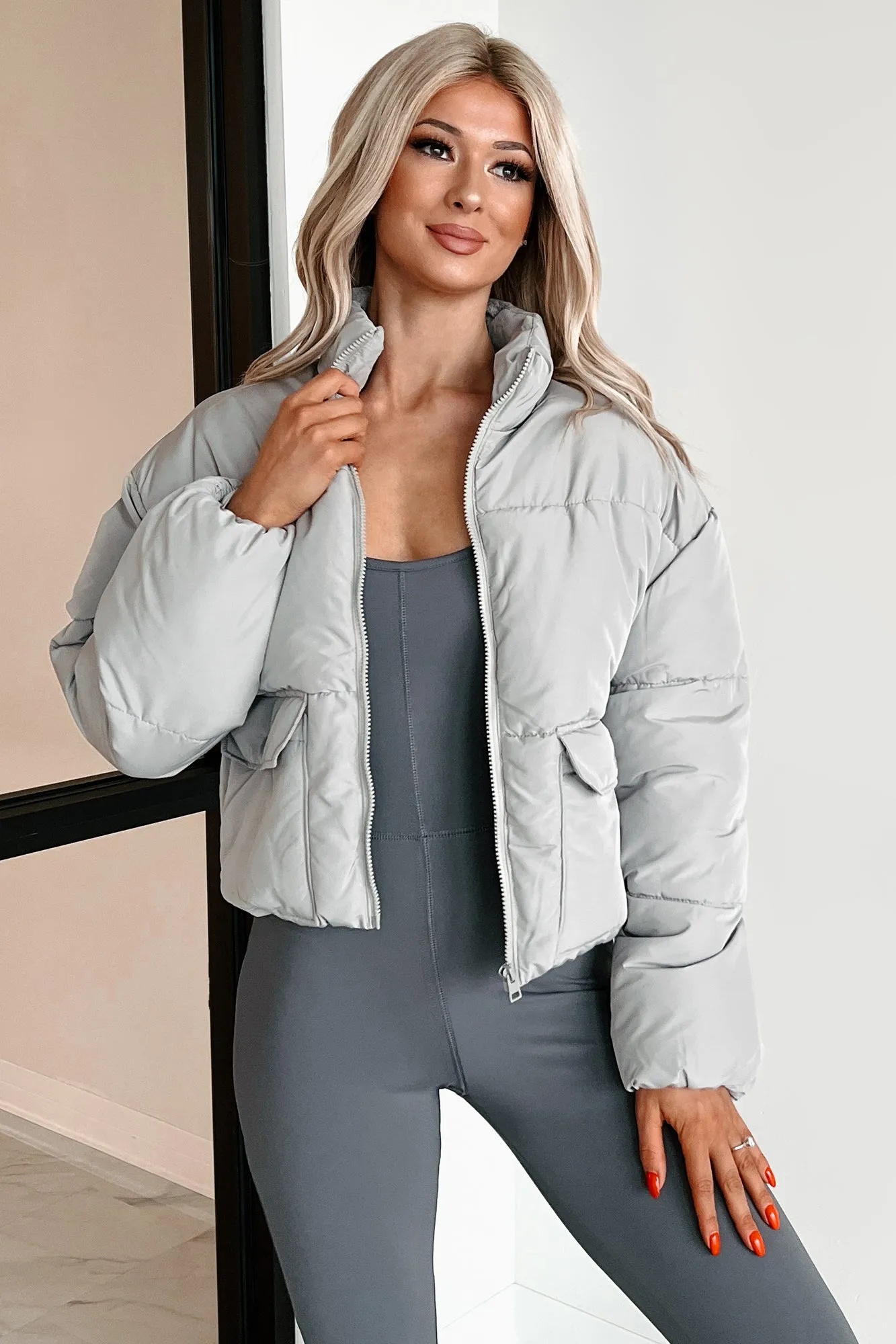 DOORBUSTER Frozen Moments Puffer Jacket (Grey)