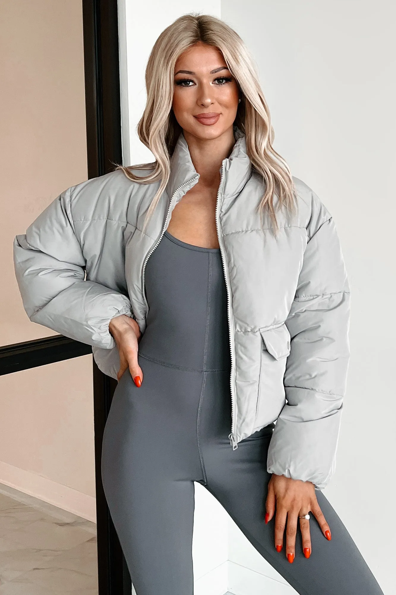 DOORBUSTER Frozen Moments Puffer Jacket (Grey)