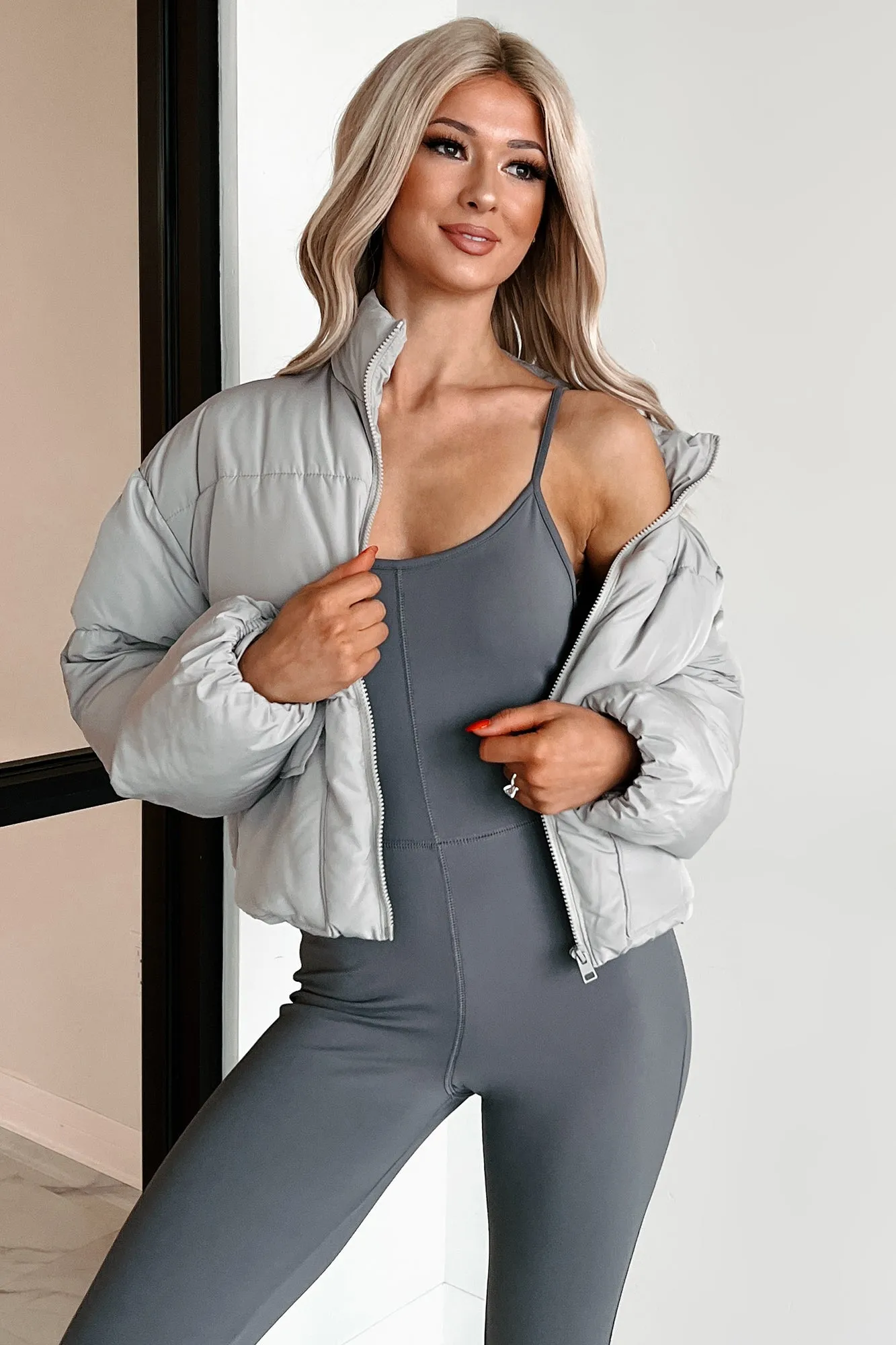 DOORBUSTER Frozen Moments Puffer Jacket (Grey)