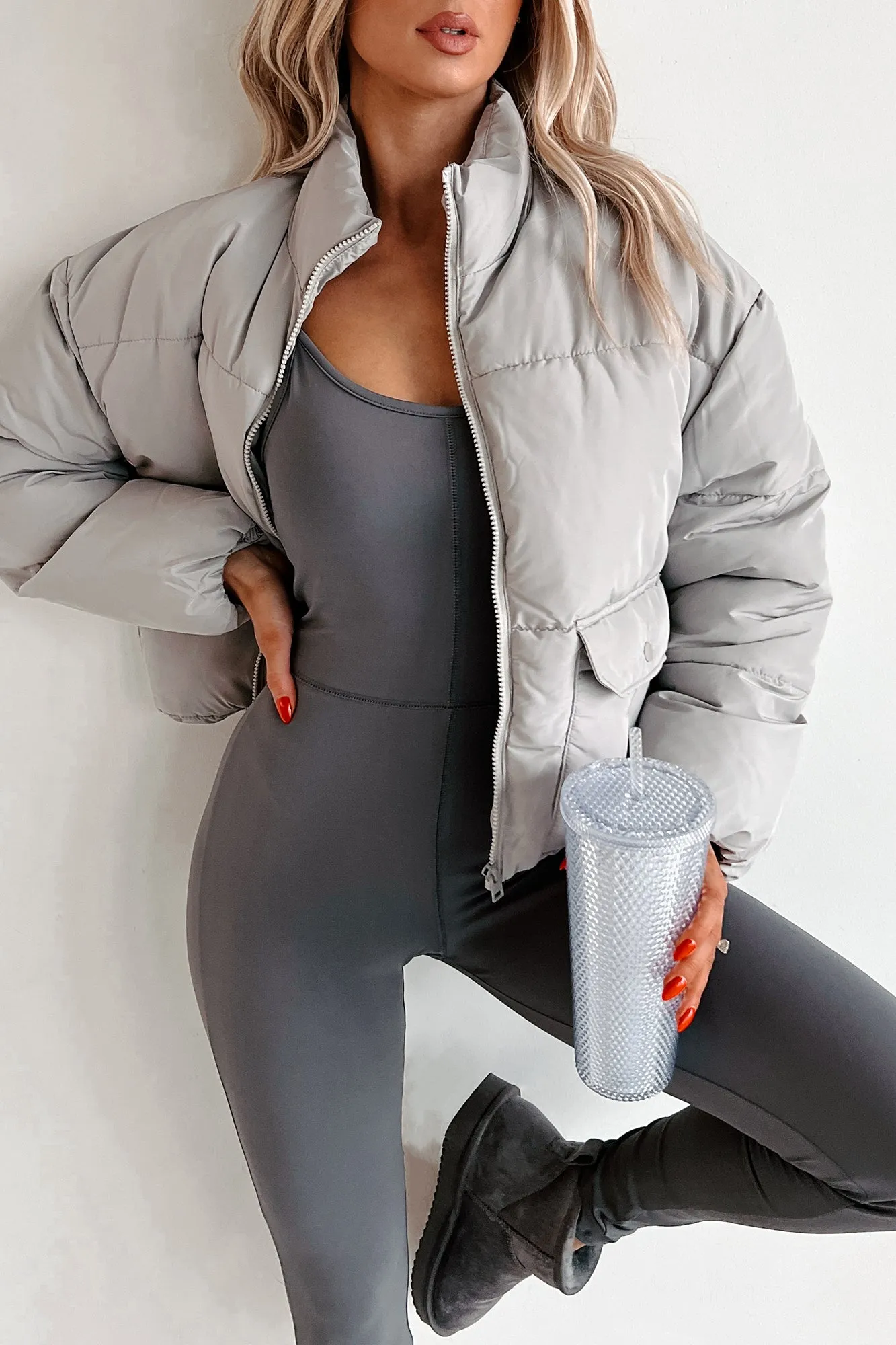 DOORBUSTER Frozen Moments Puffer Jacket (Grey)