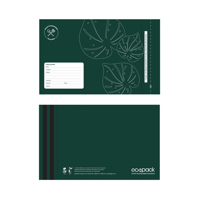 Ecopack Foolscap Compostable Courier Bags (1 Pack/25 Bags)