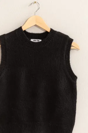 Emerie Sleeveless Cropped Sweater Top
