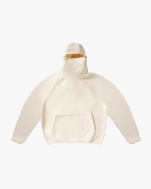 EPTM BALACLAVA SHERPA HOODIE-CREAM