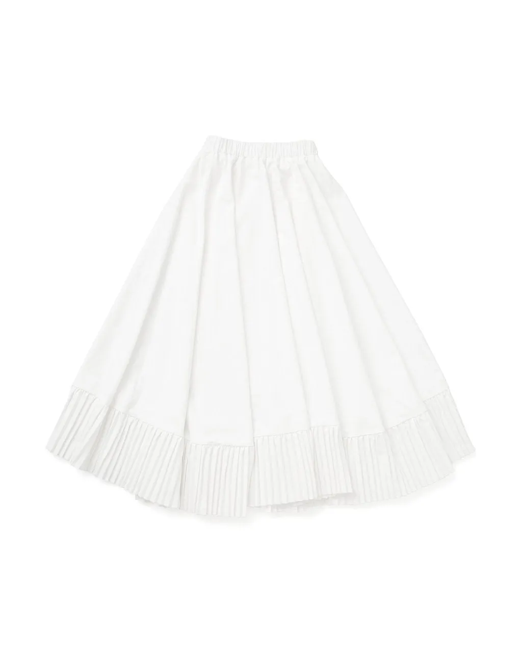 Flock Pleated Midi Skirt