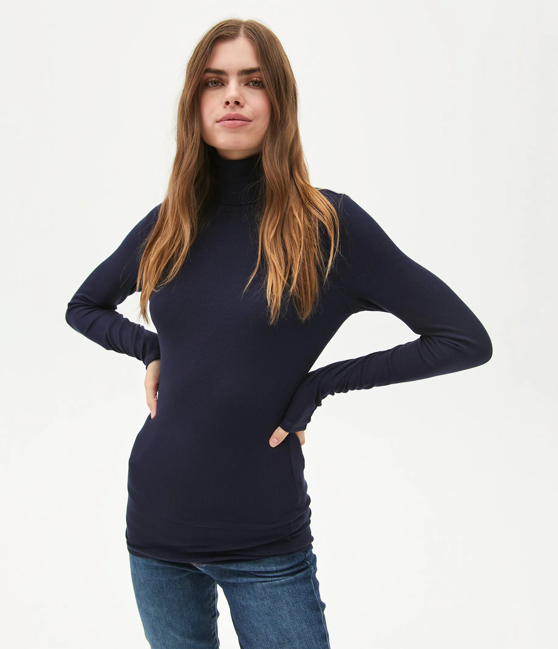 Gail Ribbed Turtleneck